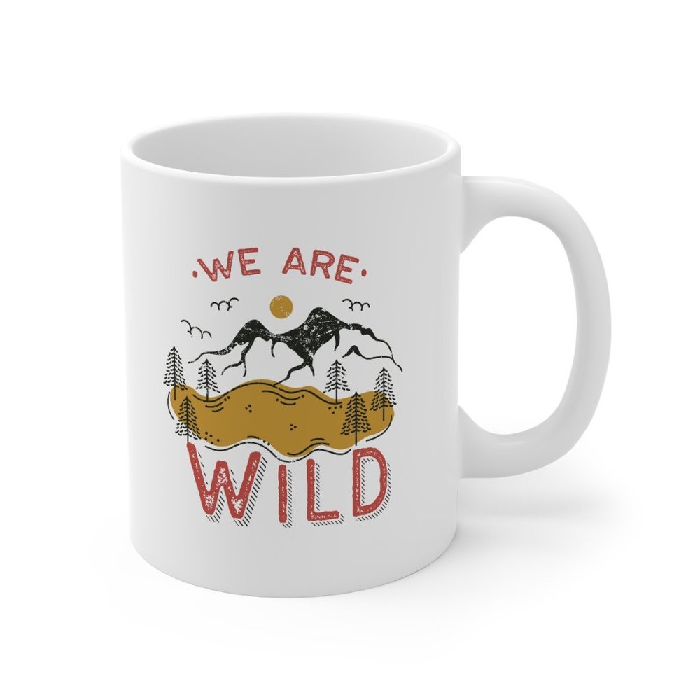 We are Wild Boho Mountains Mug, Nature, Camping - Picture 3 of 4